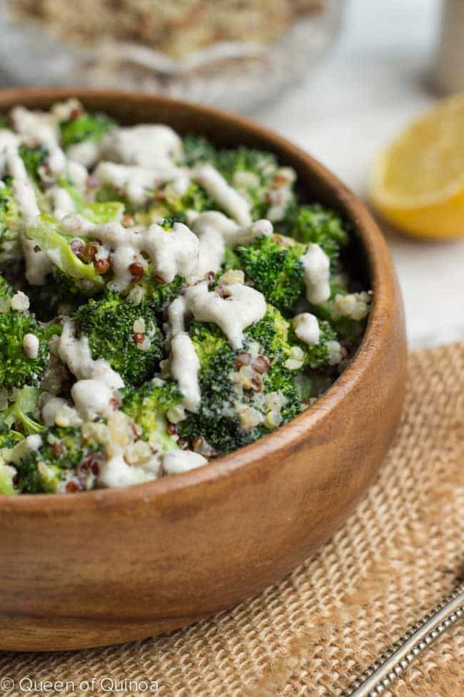 Creamy Vegan Broccoli & Quinoa Salad Simply Quinoa