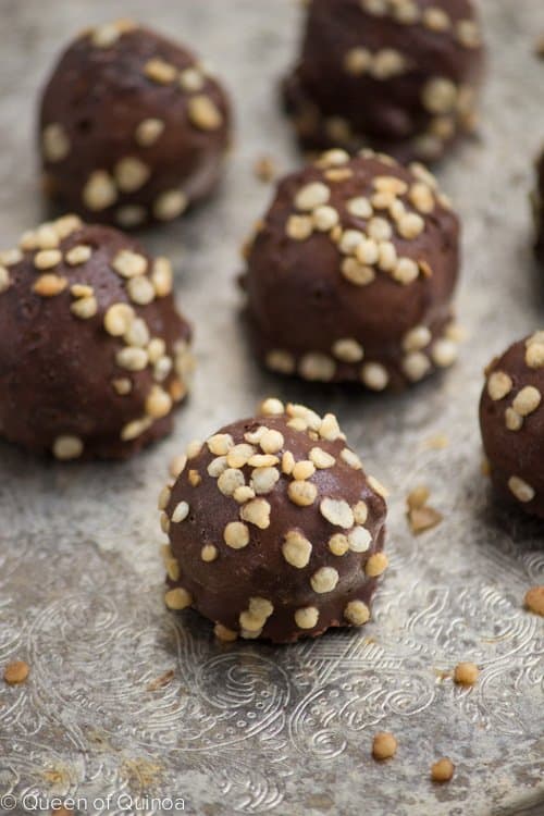 Chocolate-Covered Peanut Butter Bites