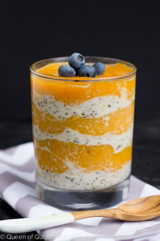 Mango & Overnight Quinoa Flakes Parfait