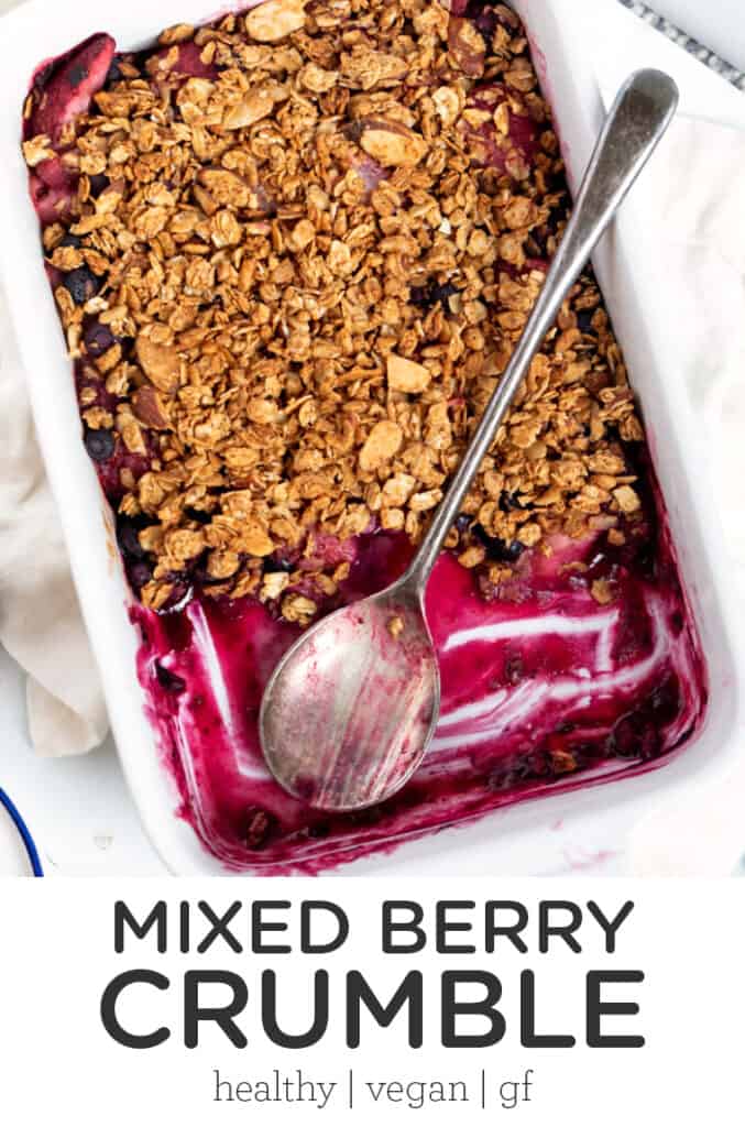 5-Ingredient Mixed Berry Crumble