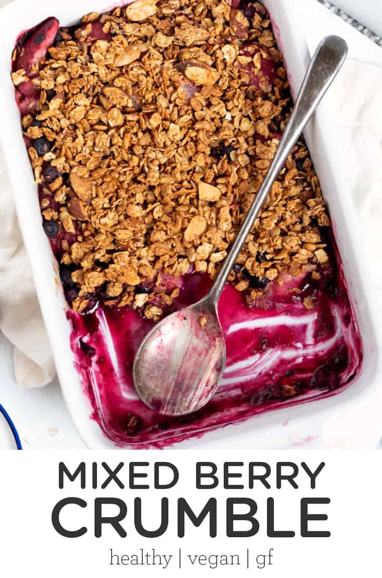 Mixed Berry Crumble Recipe {5 Ingredients!} Simply Quinoa