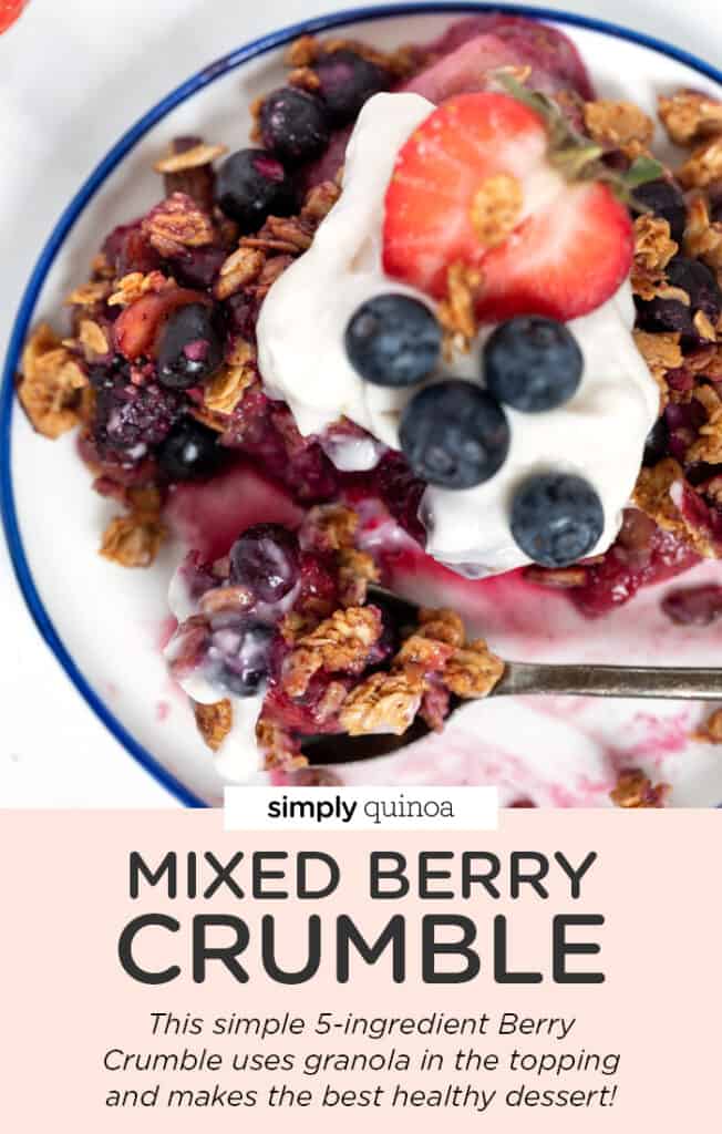 5-Ingredient Mixed Berry Crumble