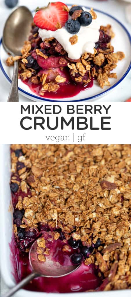 5-Ingredient Mixed Berry Crumble