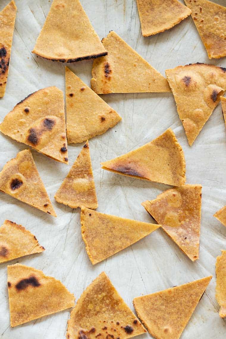 Homemade Quinoa Tortilla Chips