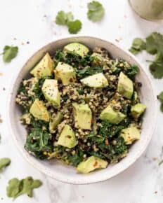 High Protein Quinoa Salad with Lentils