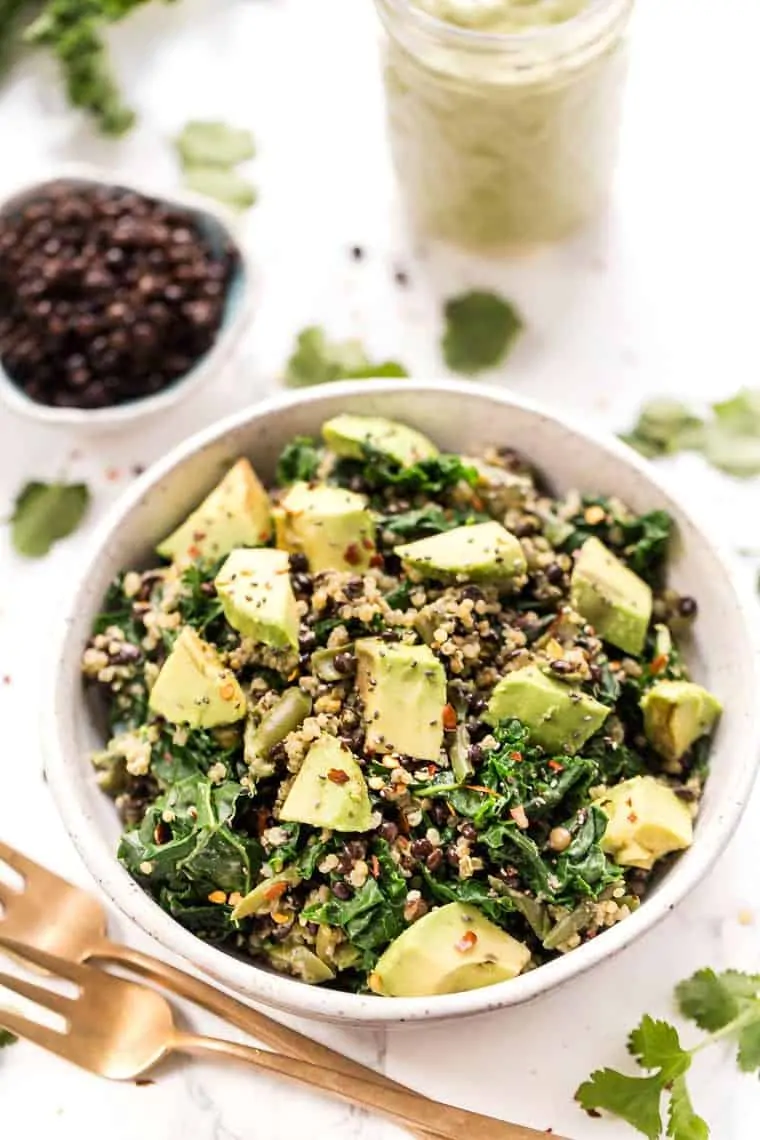 Healthy Lentil Quinoa Salad