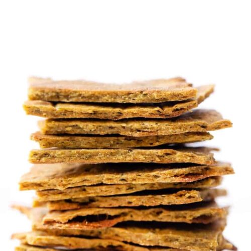 Vegan Quinoa Crackers with Kale