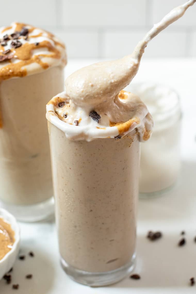 Vegan Milkshake with Peanut Butter