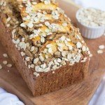 Peachy Oatmeal Banana Bread