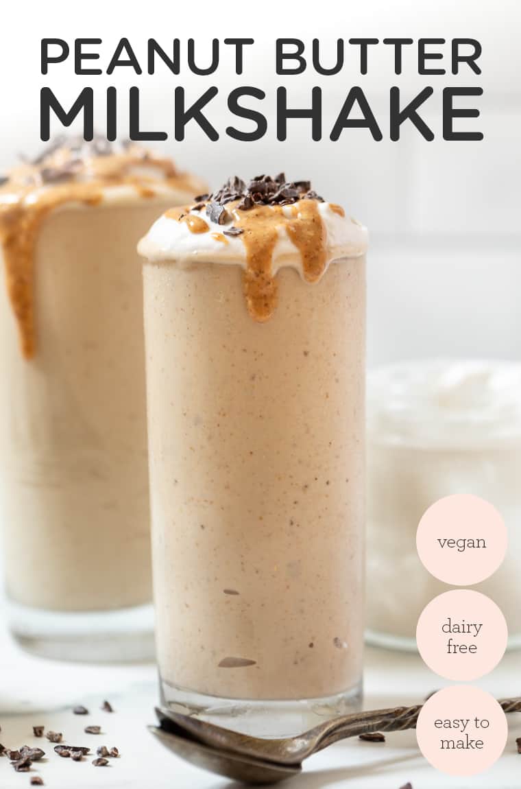 Healthy Peanut Butter Milkshake Recipe | How to Make a Milkshake