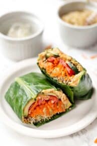 Quinoa & Veggie Collard Wraps