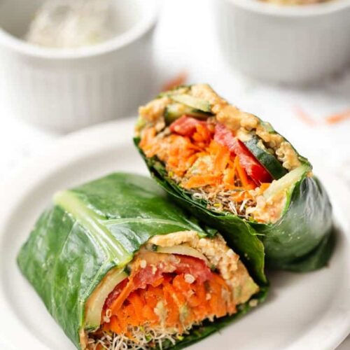 Quinoa Veggie Collard Wraps