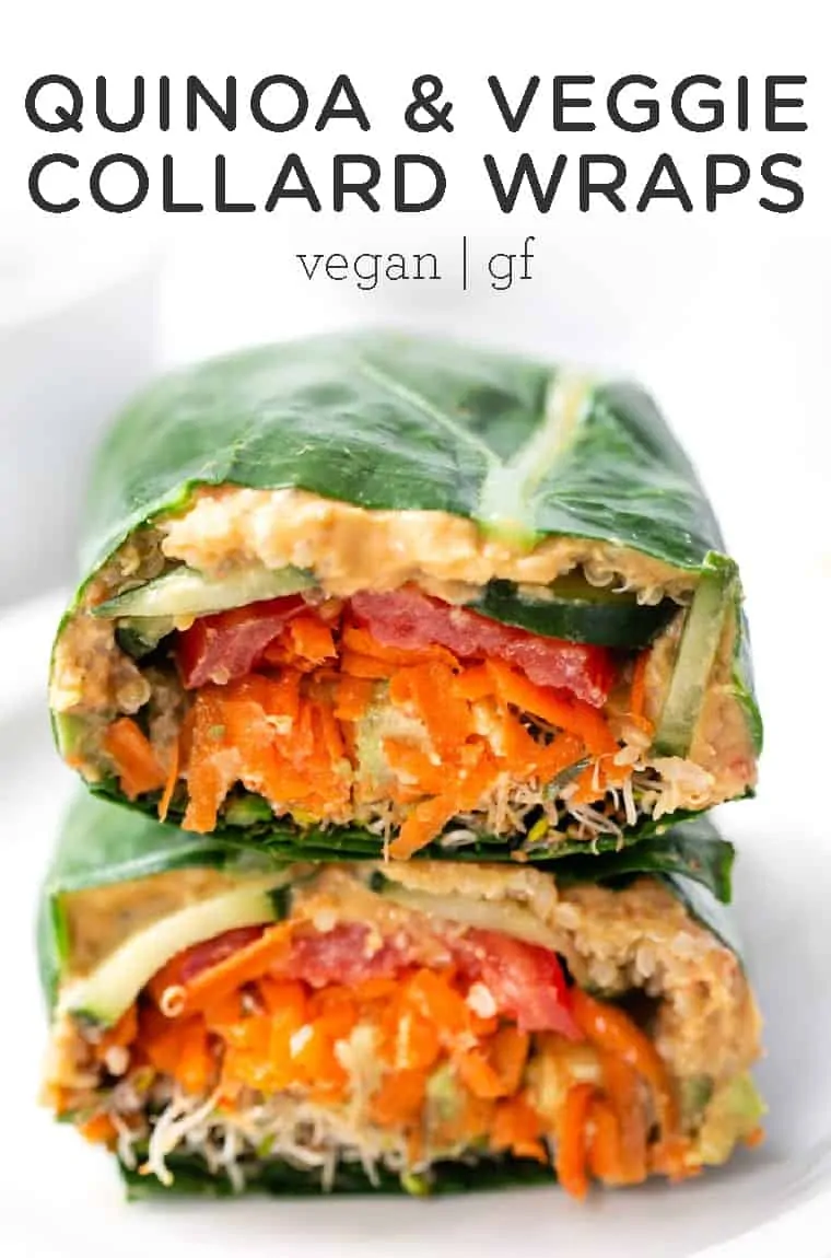 Healthy Veggie Collard Wraps