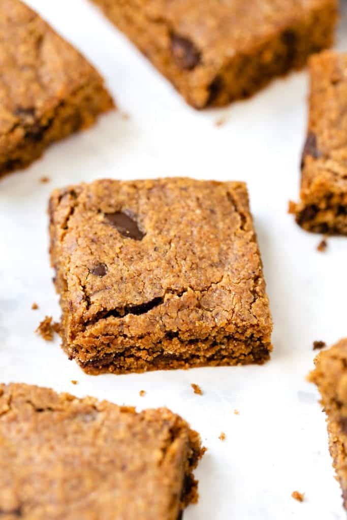 GF & Vegan Almond Butter Blondies Simply Quinoa