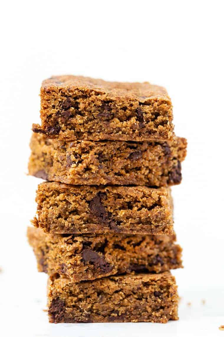 GF & Vegan Almond Butter Blondies Simply Quinoa