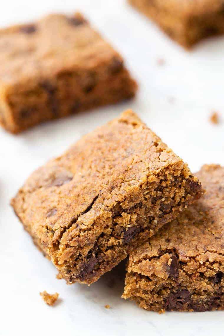 GF & Vegan Almond Butter Blondies Simply Quinoa