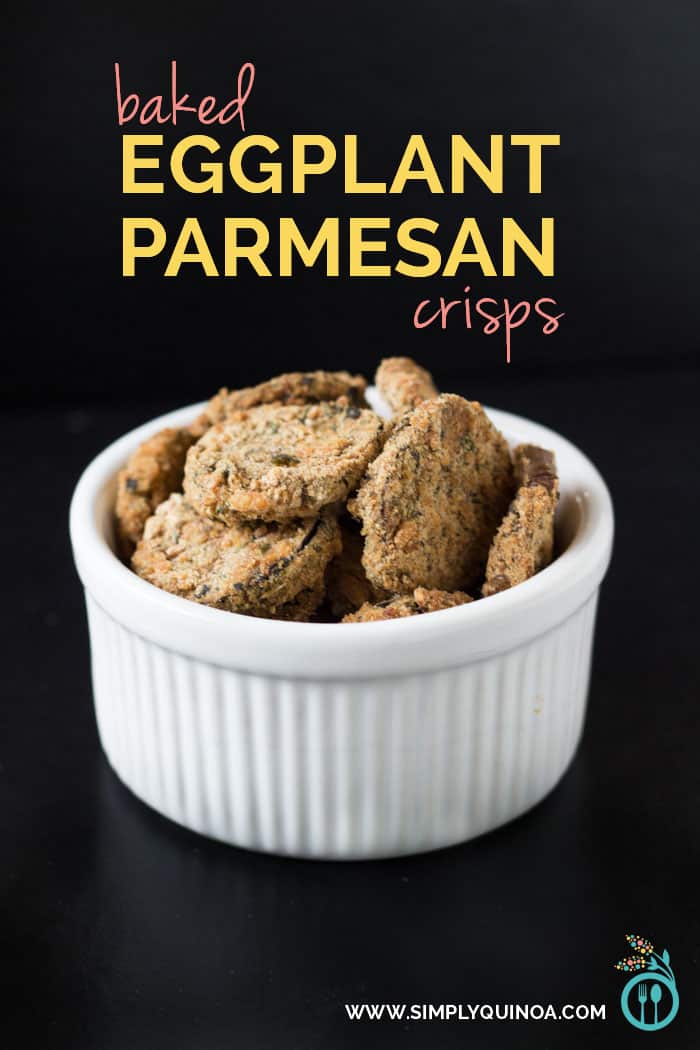 Baked Eggplant Parmesan Crisps - recipe from Simply Quinoa (www.simplyquinoa.com) Baked Eggplant Parmesan Crisps - recipe from Simply Quinoa (www.simplyquinoa.com)