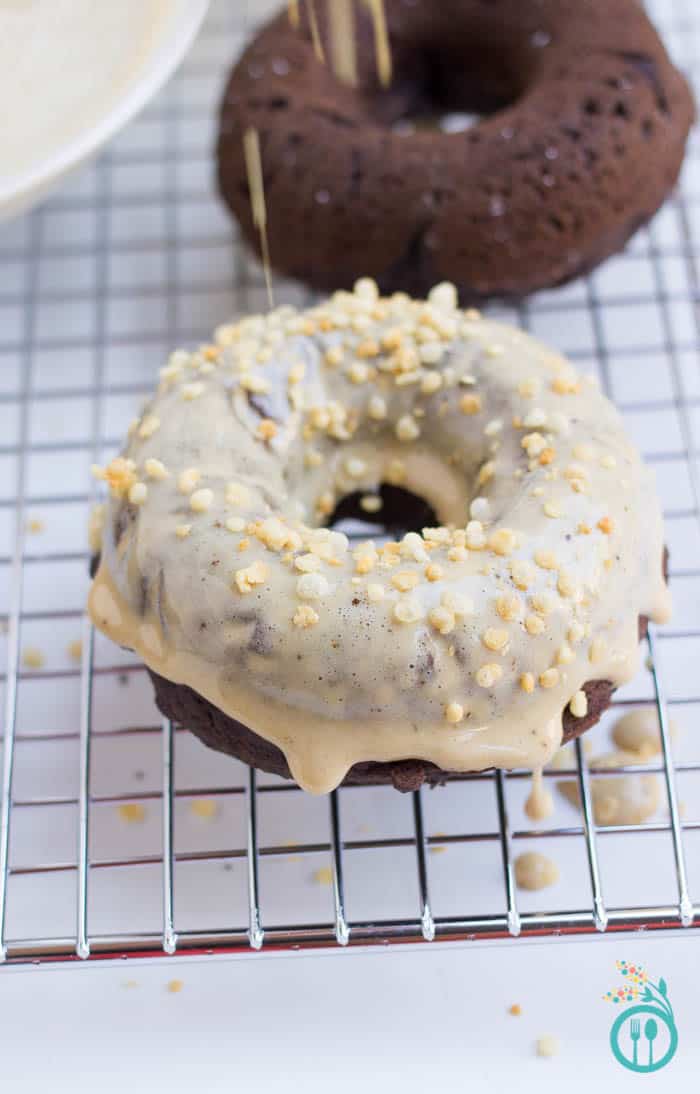 Baked Gluten-Free Chocolate Donuts with an Espresso Glaze