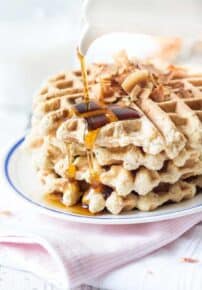 Perfect Gluten-Free Waffles using @BobsRedMill 1-to-1 Baking Flour