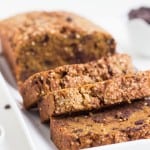 Gluten-Free Pumpkin Bread with Chocolate Chips via simplyquinoa.com