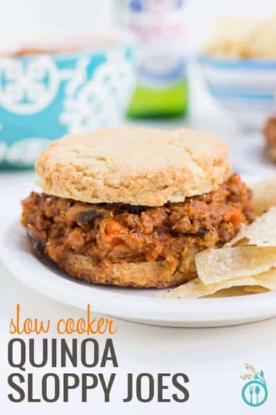 Slow Cooker Sloppy Joes made with Quinoa