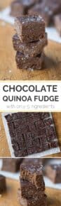 5-Ingredient Vegan Fudge Recipe using QUINOA - this fudge is gluten-free, dairy-free, nut-free & refined sugar-free too!