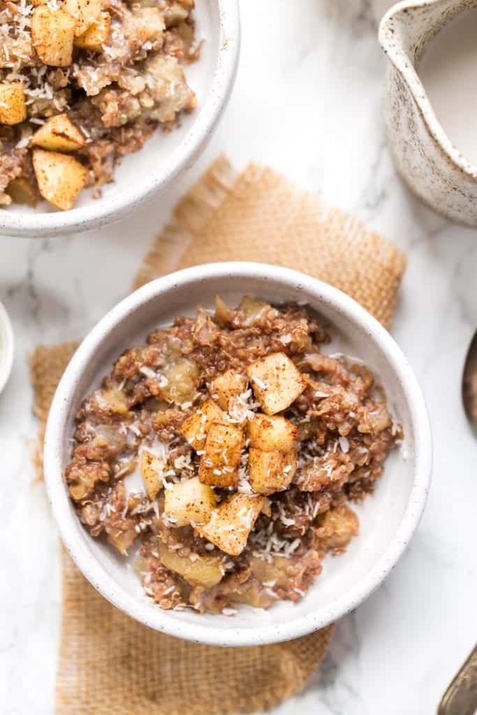 Cinnamon Apple Breakfast Quinoa - Simply Quinoa