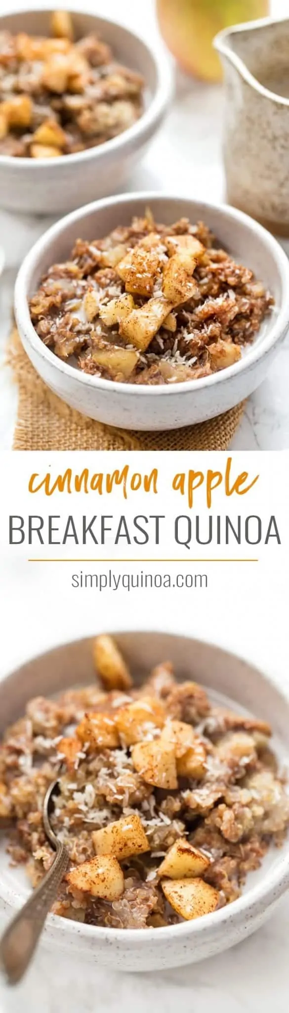 how to make cinnamon apple breakfast quinoa recipe