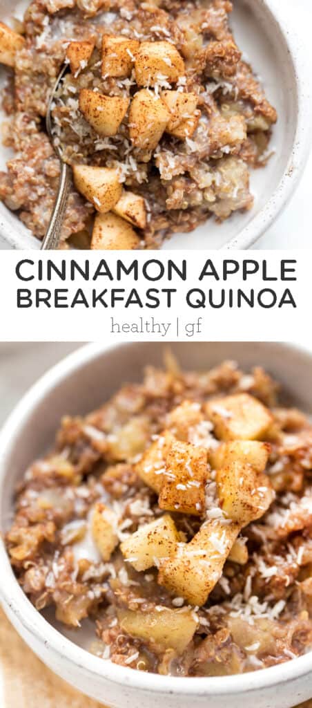 Cinnamon Apple Breakfast Quinoa - Simply Quinoa