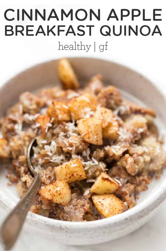 Cinnamon Apple Breakfast Quinoa - Simply Quinoa