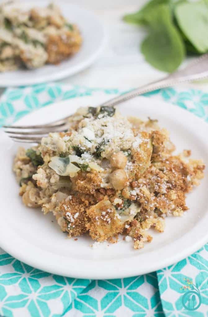 One Pan SpinachArtichoke Quinoa Casserole Simply Quinoa