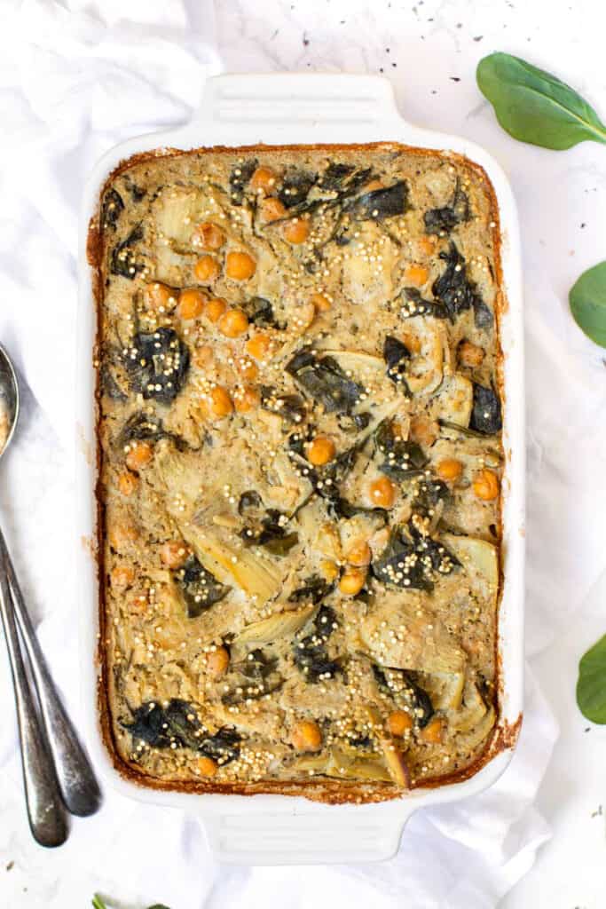 Spinach Artichoke Quinoa Casserole {vegan & gf} Simply Quinoa