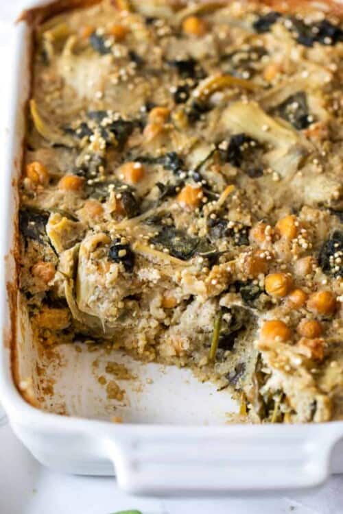 Spinach Artichoke Quinoa Casserole {vegan & gf} Simply Quinoa
