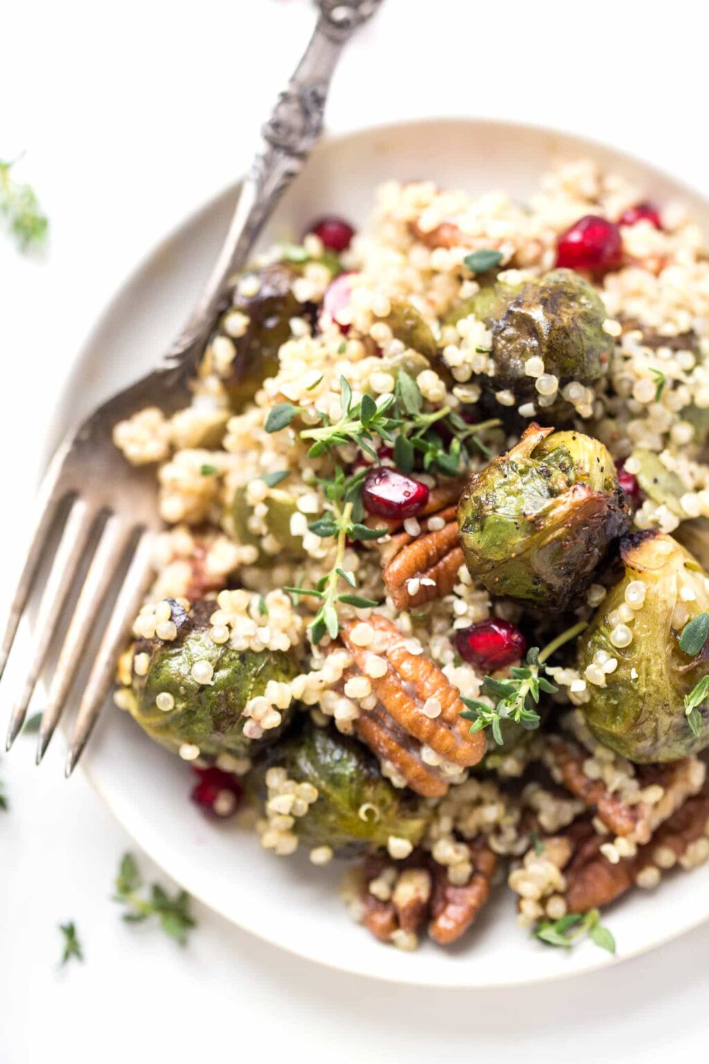 Roasted Brussels Sprout Quinoa Salad Simply Quinoa