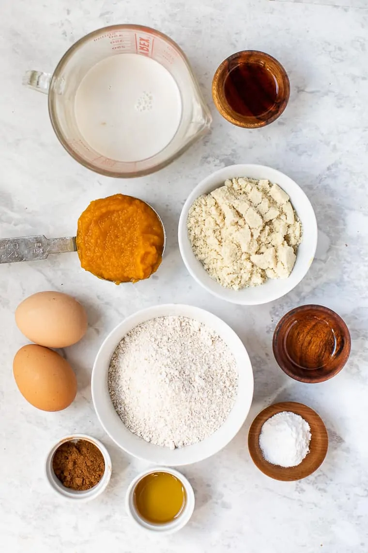 Ingredients for Pumpkin Pancakes