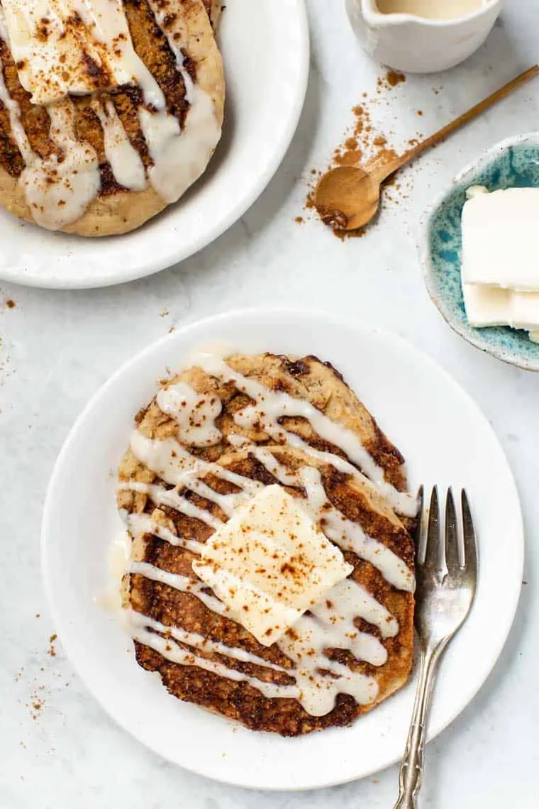 Vegan Cinnamon Swirl Pancakes