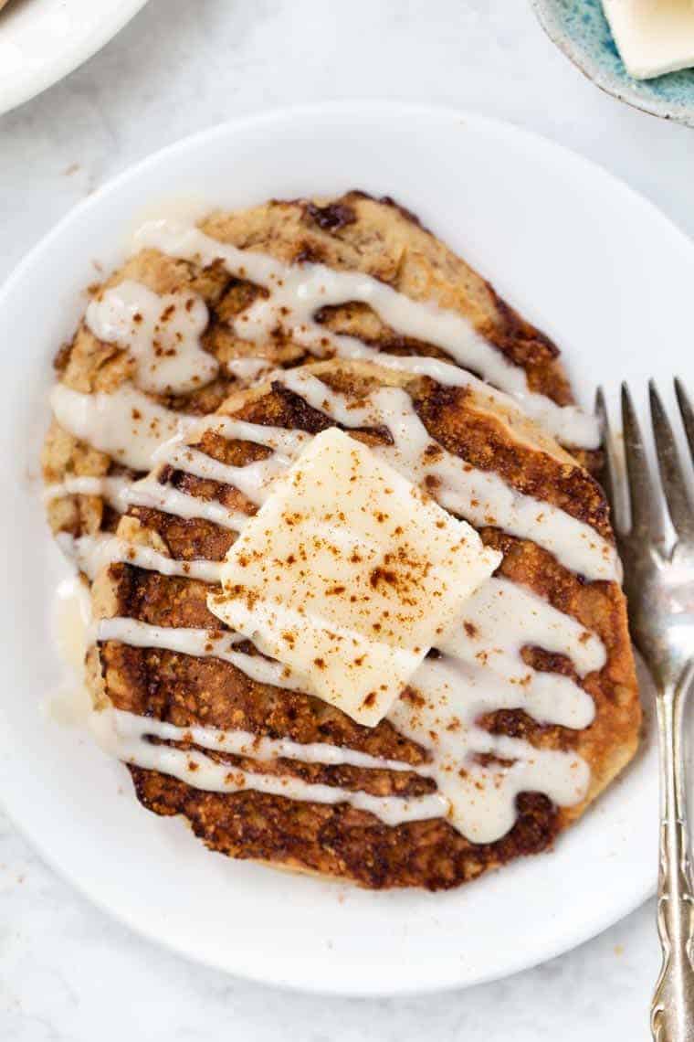 Vegan Cinnamon Swirl Pancakes