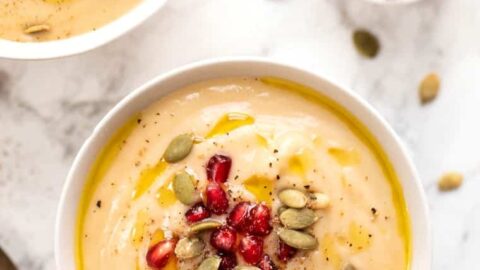 Healthy Cauliflower Soup for the Holidays
