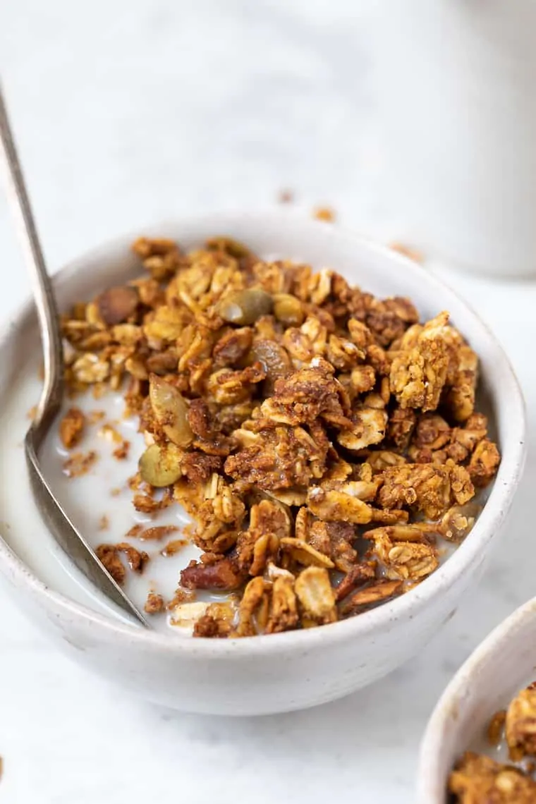 Easy Vegan Pumpkin Granola