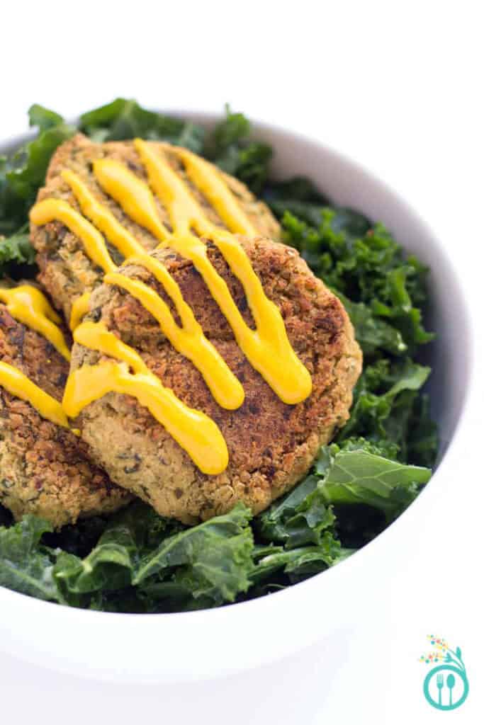 Baked Quinoa Falafel with Turmeric Sauce Simply Quinoa