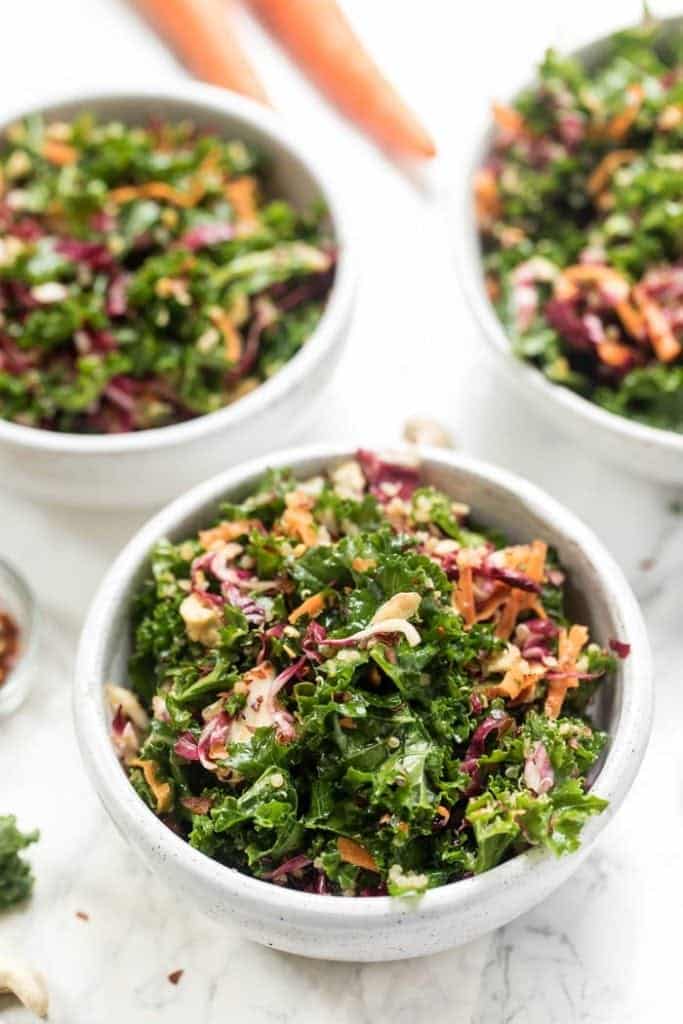 Asian Kale Quinoa Salad with Miso Dressing Simply Quinoa