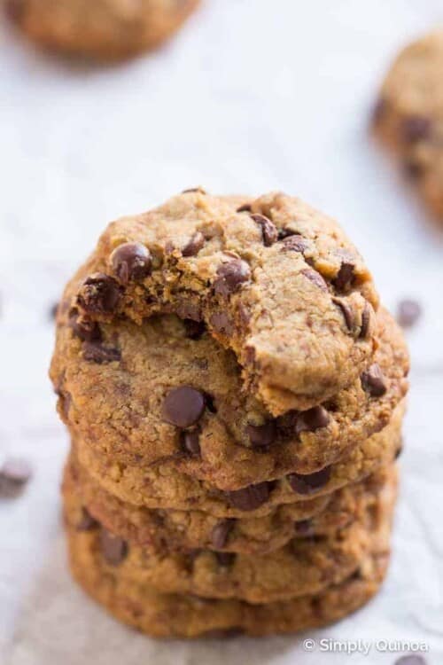 Best Coconut Oil Chocolate Chip Cookies - they're gluten-free, vegan and refined sugar-free and PERFECT!