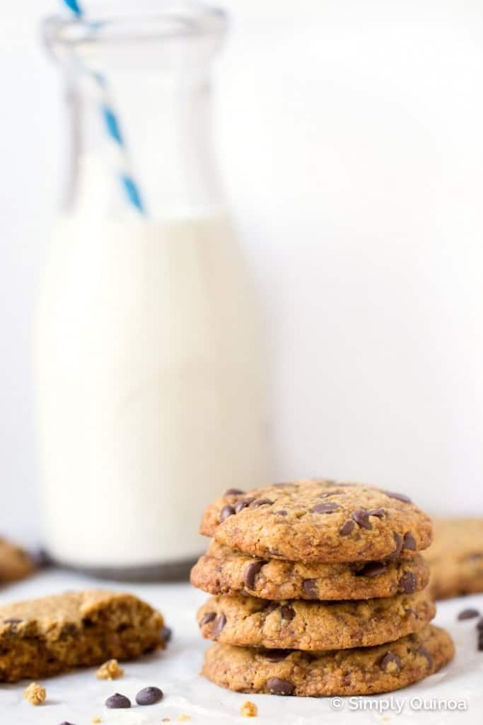 Vegan Coconut Oil Chocolate Chip Cookies - Simply Quinoa