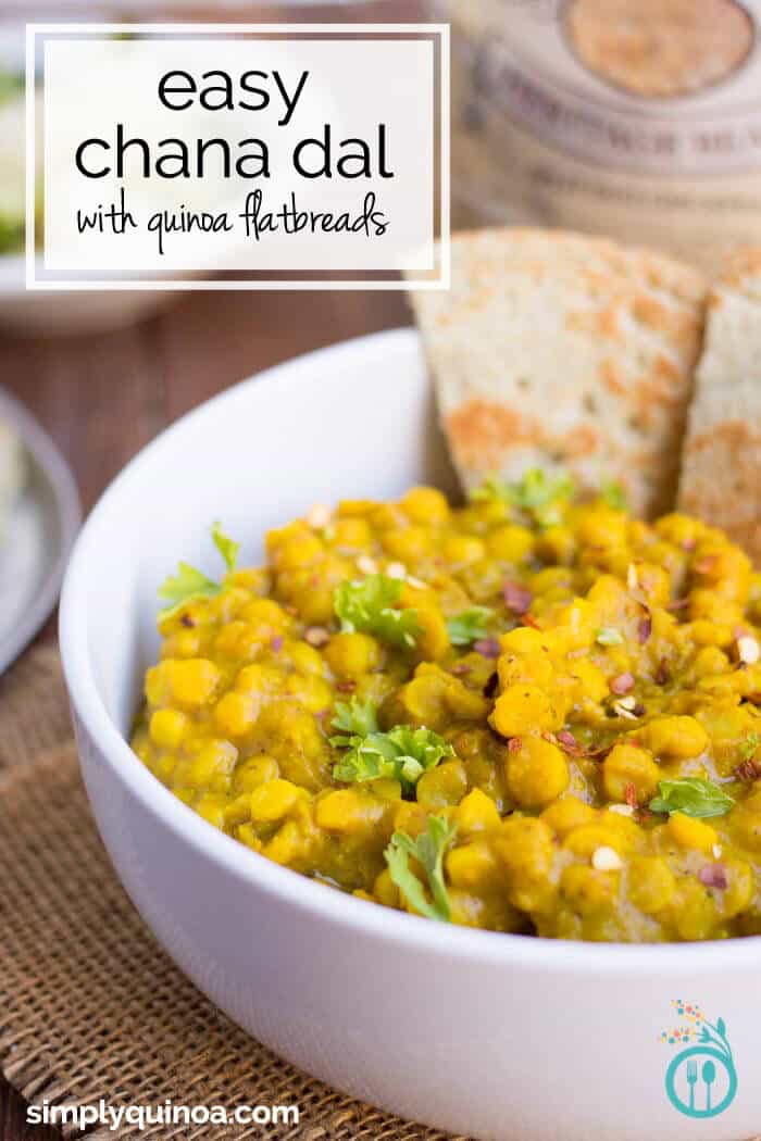Easy Chana Dal with Coconut Quinoa Flatbreads Simply Quinoa