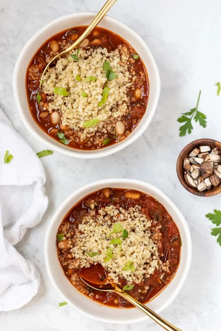 White Bean Stew with Quinoa