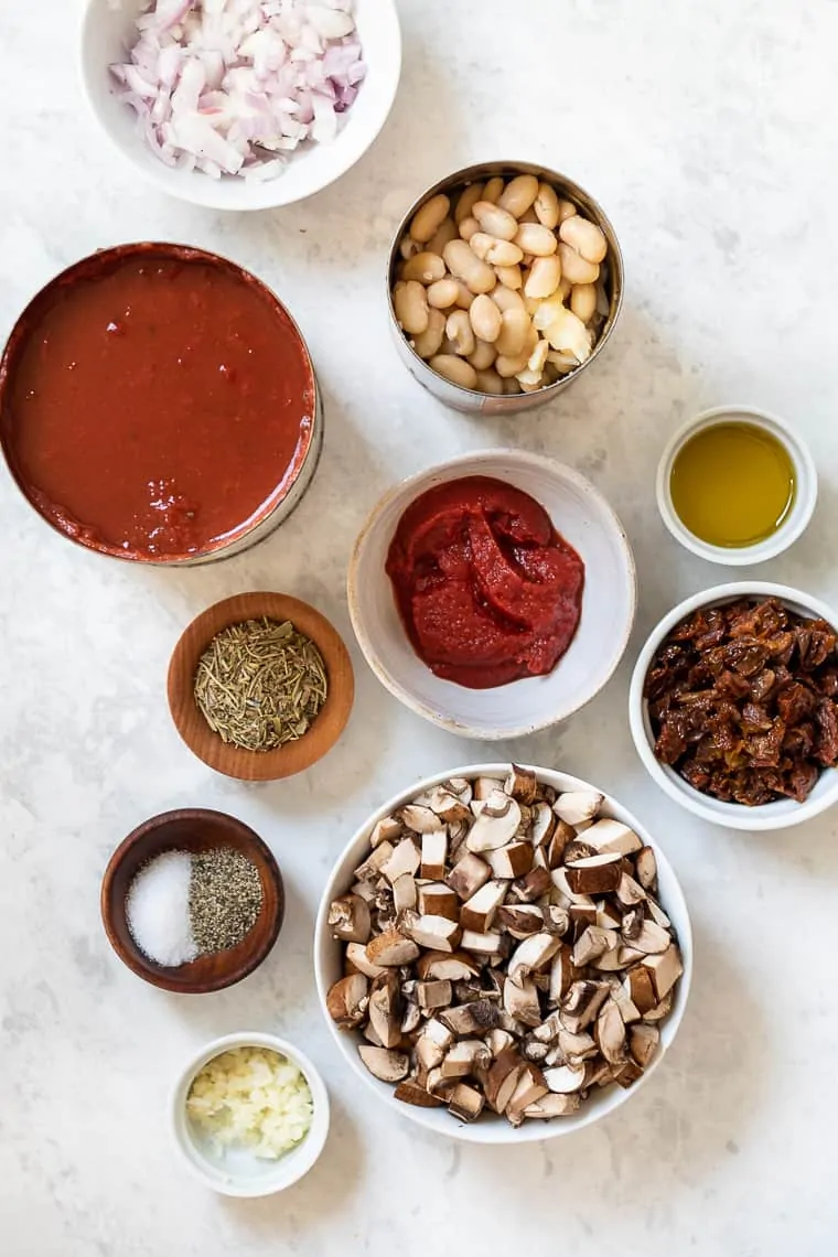 Ingredients for White Bean Stew