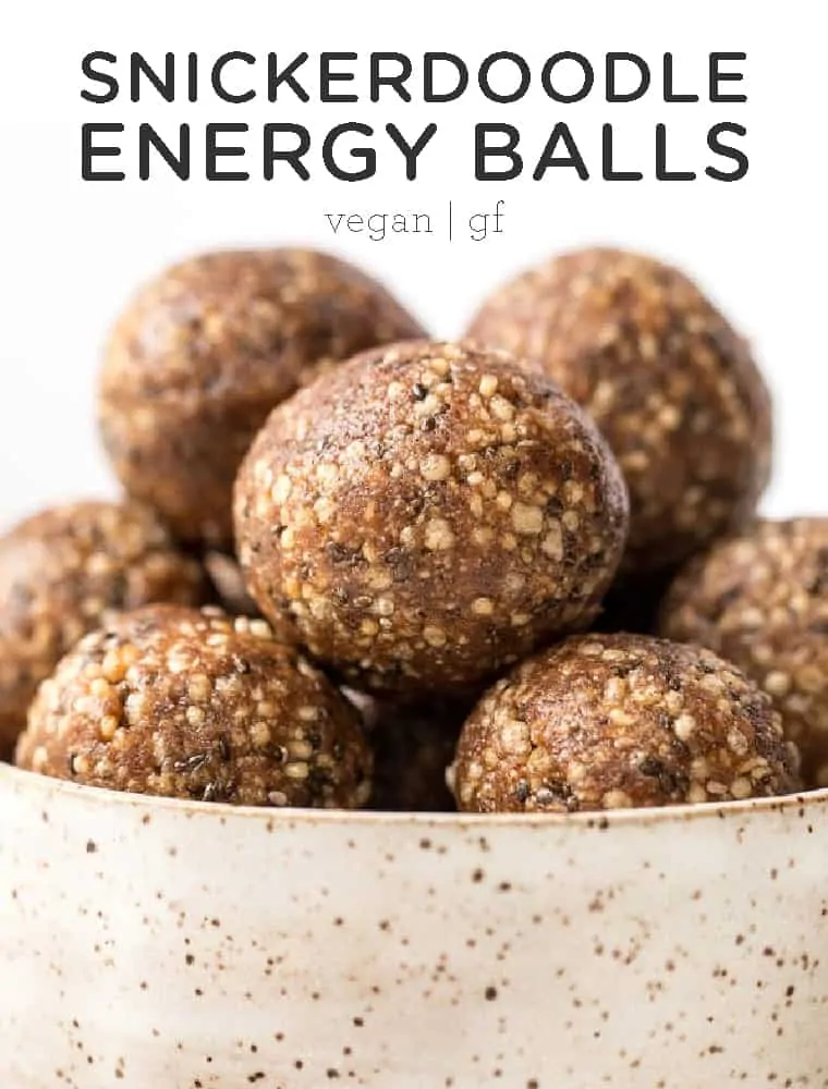 Snickerdoodle Energy Bites