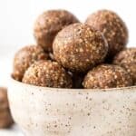 snickerdoodle energy bites made with 7 ingredients