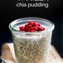 Protein Vanilla Chia Pudding - without the protein powder! 18g of protein per serving - and much healthier too!