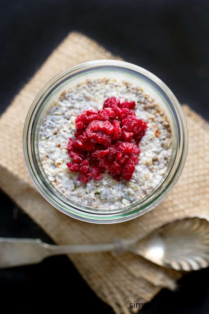 Protein Vanilla Chia Pudding - without the protein powder! 18g of protein per serving - and much healthier too!